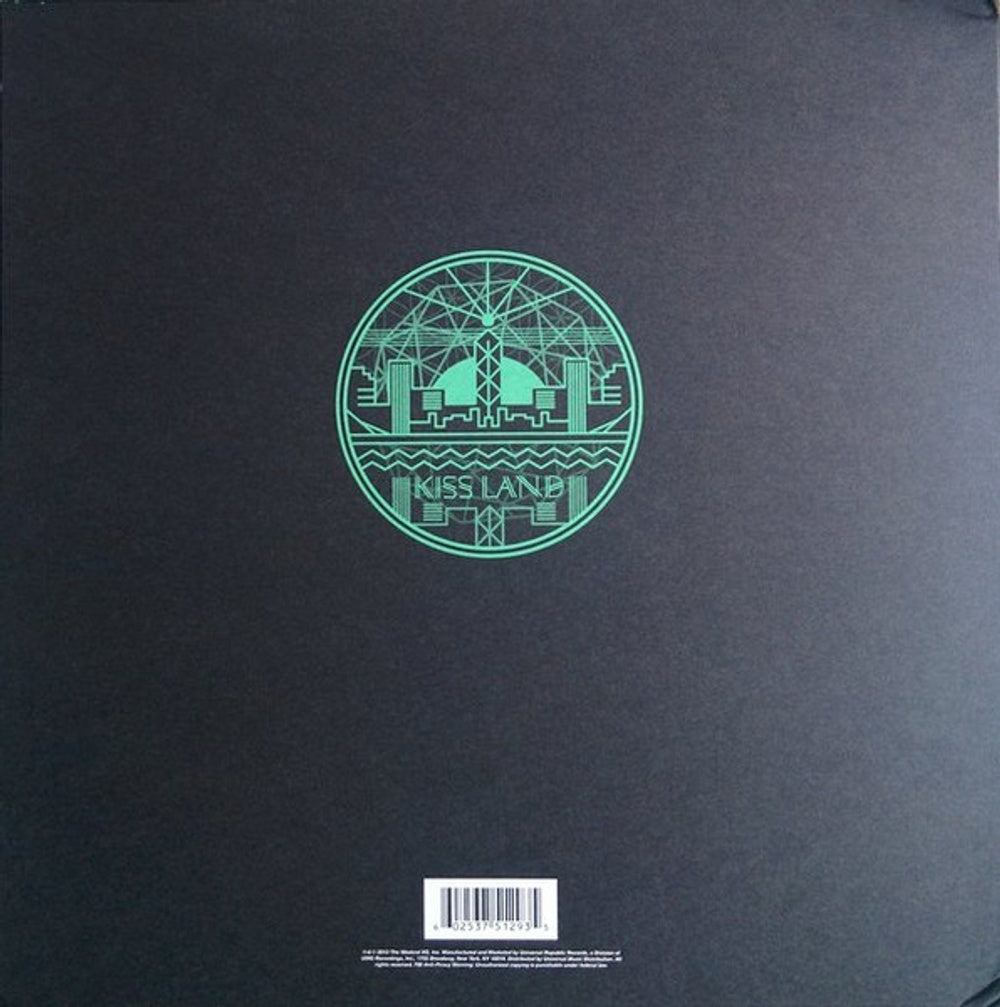 Back Cover: The Weeknd – Kiss Land (LP Vinyl) Vinyl LP | Relix