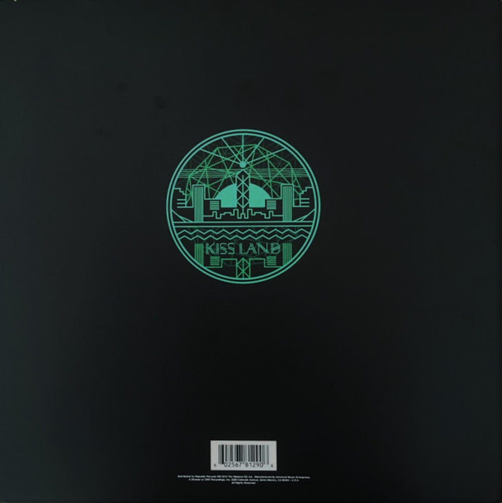 Back Cover: The Weeknd – Kiss Land (Seaglass LP Vinyl) Vinyl LP | Relix