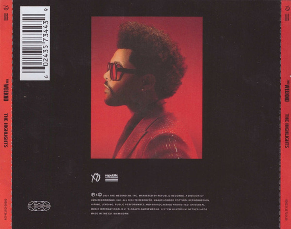 Back Cover: The Weeknd – The Highlights (CD) CD | Relix