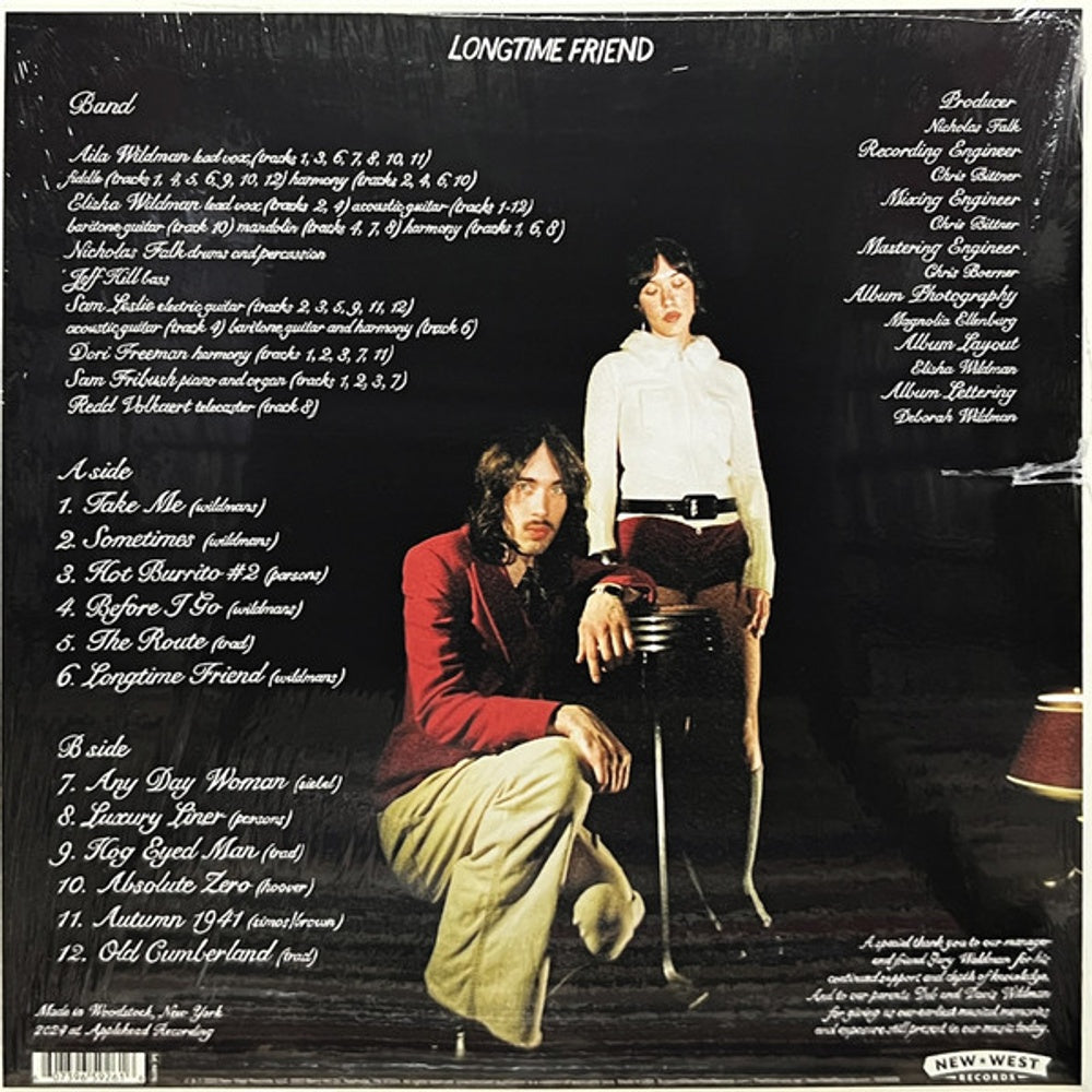 Back Cover: The Wildmans – Longtime Friend (Coke Bottle Clear LP Vinyl) Vinyl LP | Relix
