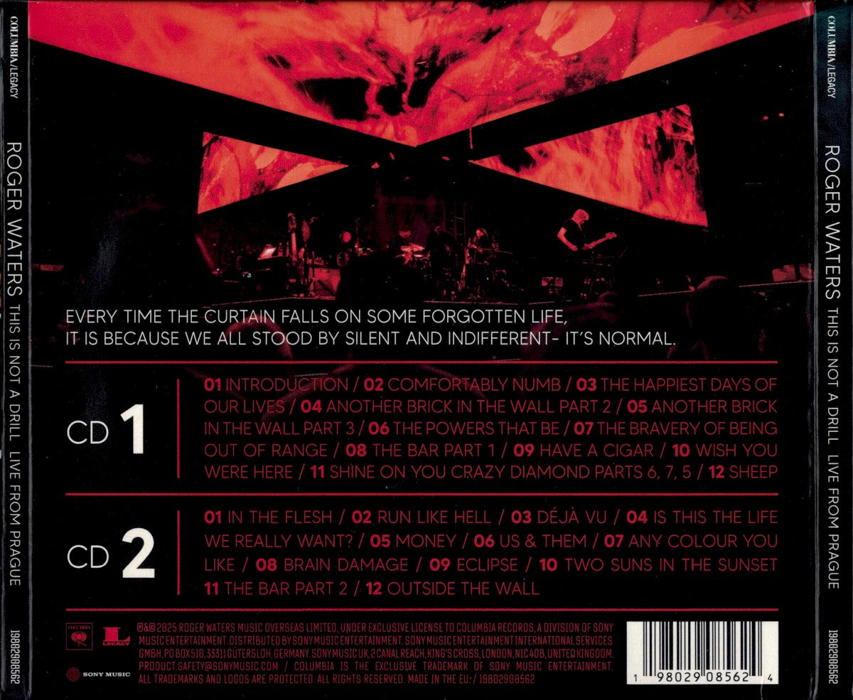 Back Cover: This Is Not A Drill Live From Prague (CD) CD | Relix