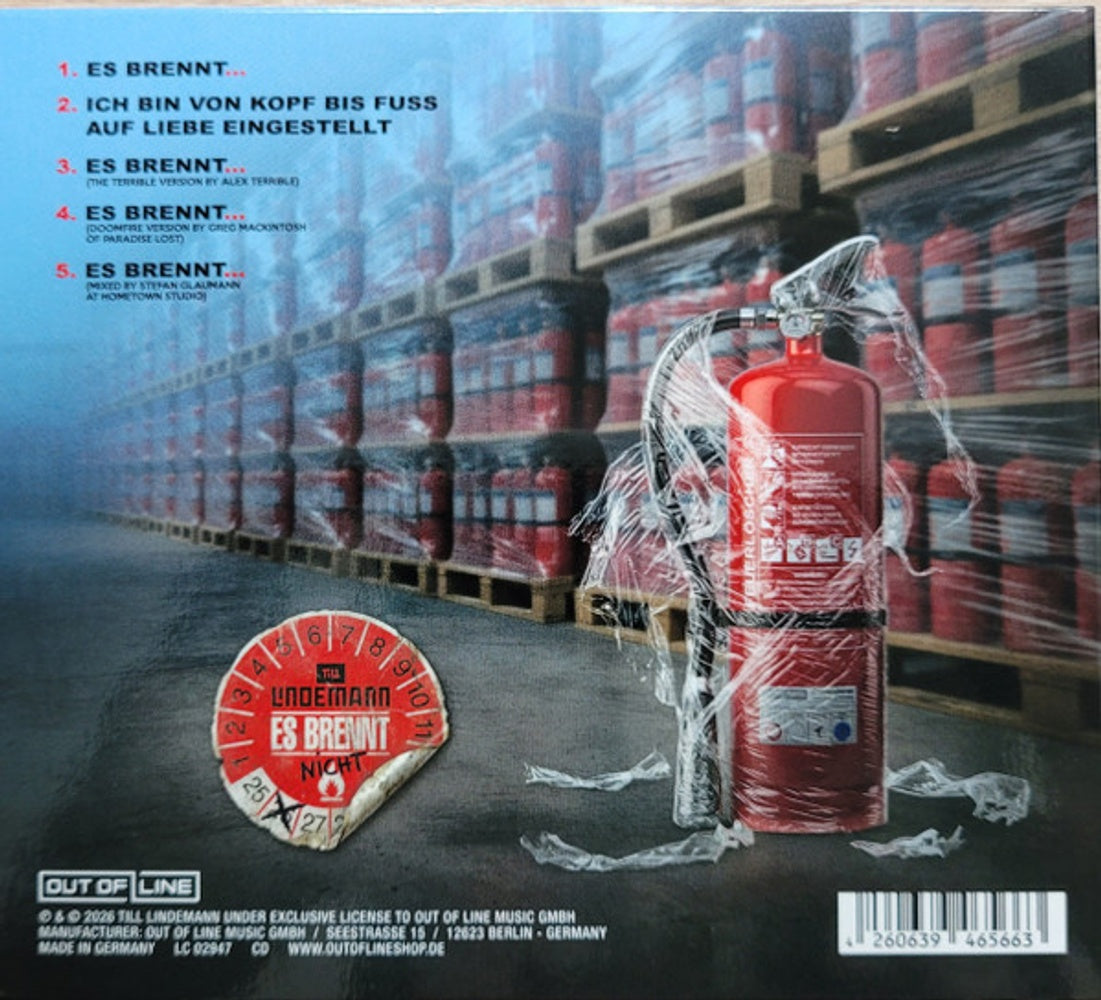 Back Cover: Till Lindemann – Es Brennt CD | Relix