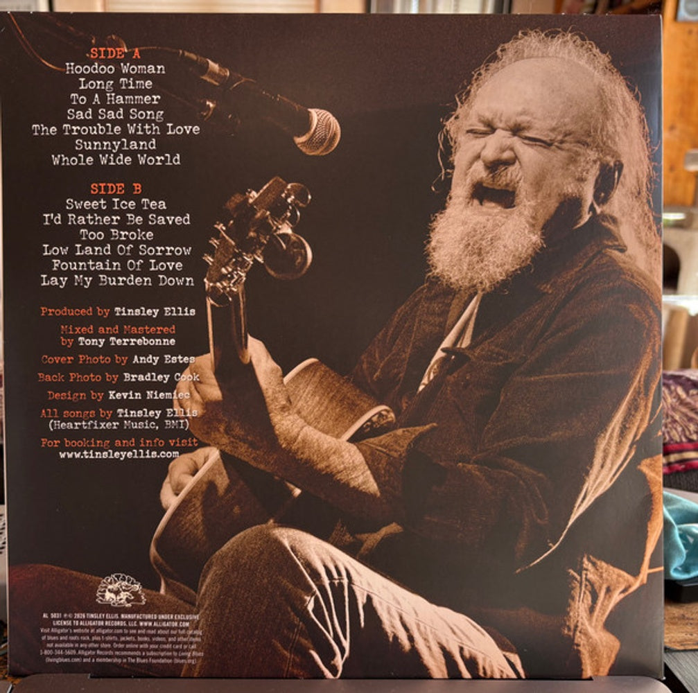 Back Cover: Tinsley Ellis – Labor Of Love (Colored LP Vinyl) Vinyl LP | Relix