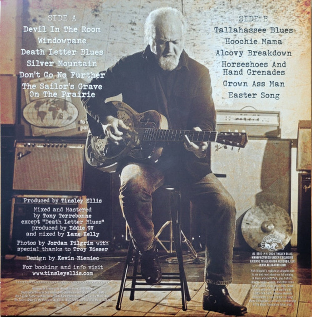 Back Cover: Tinsley Ellis – Naked Truth (Colored, Gol LP Vinyl) Vinyl LP | Relix