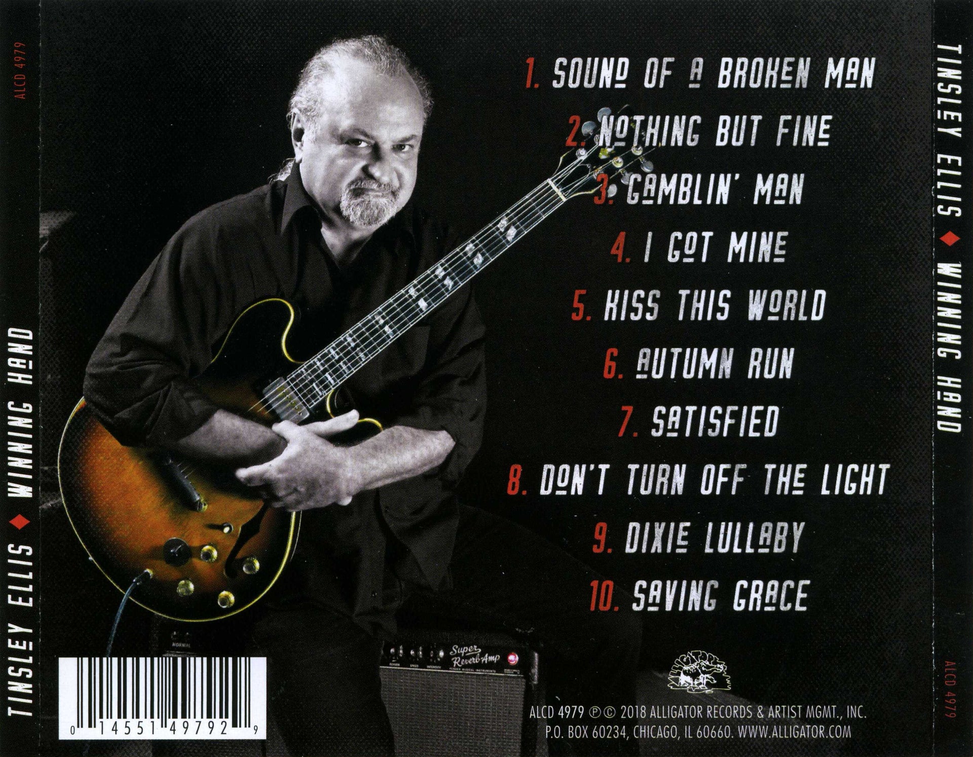 Back Cover: Tinsley Ellis – Winning Hand CD | Relix