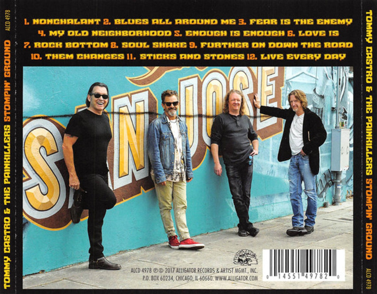 Back Cover: Tommy Castro – Stompin' Ground CD | Relix
