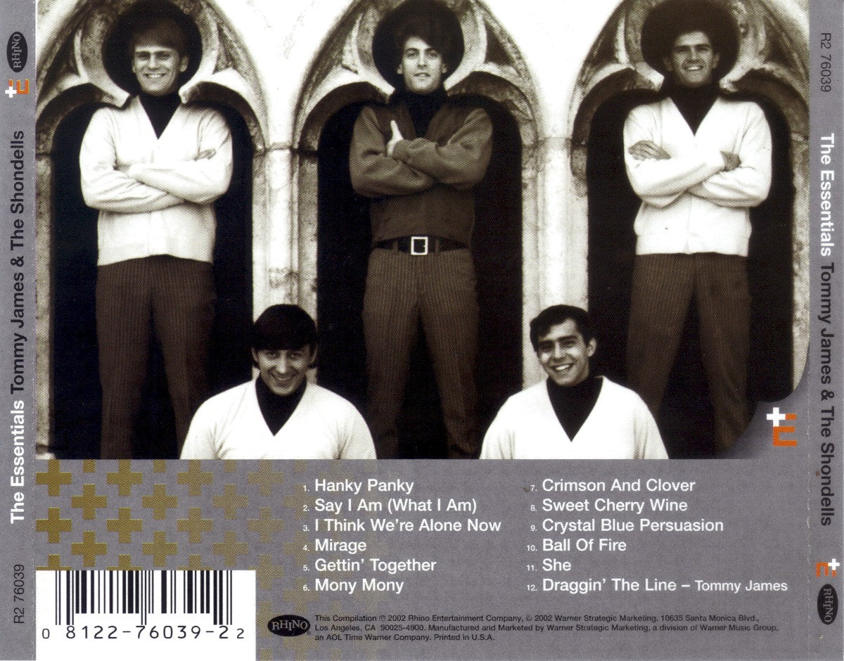 Back Cover: Tommy James & The Shondells – Essentials Series CD | Relix
