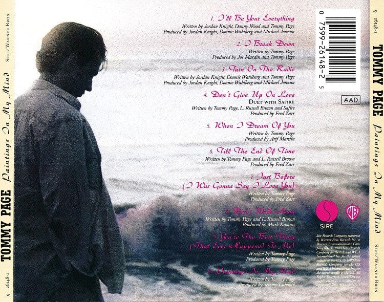 Back Cover: Tommy Page – Paintings in My Mind CD | Relix