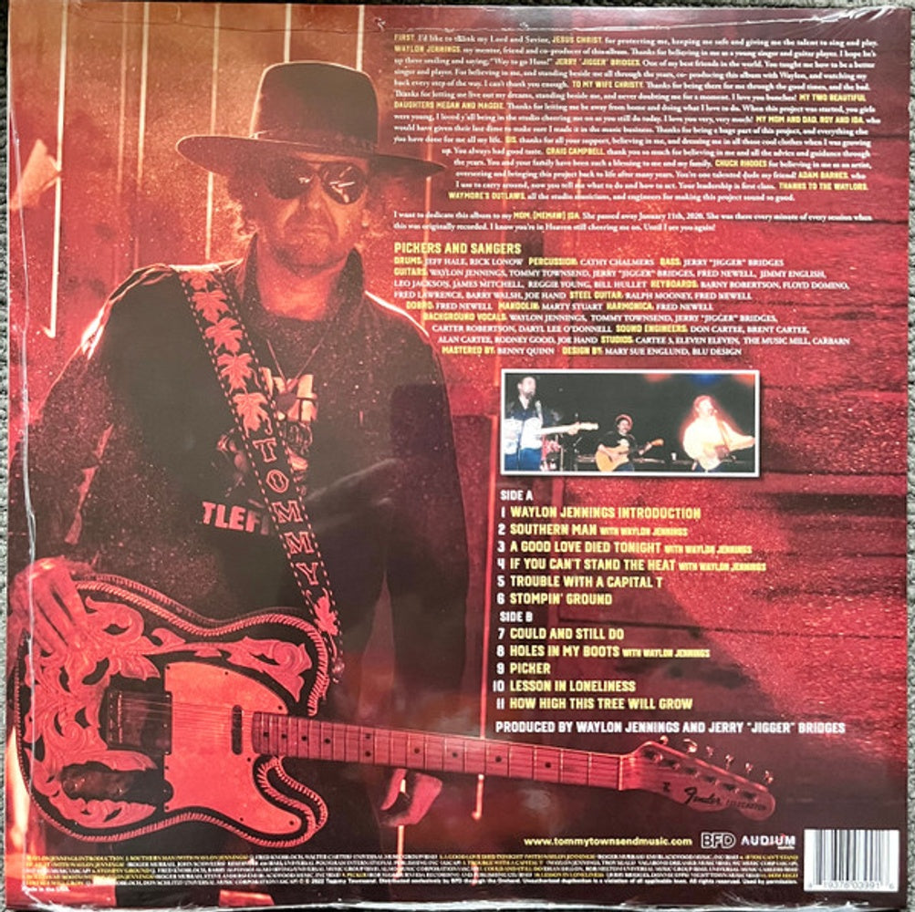 Back Cover: Tommy Townsend & Waylon Jennings – Southern Man  (RSD Black Friday 2022 LP Vinyl) Vinyl LP | Relix