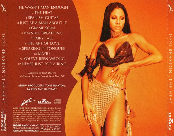 Back Cover: Toni Braxton – The Heat Vinyl LP | Relix