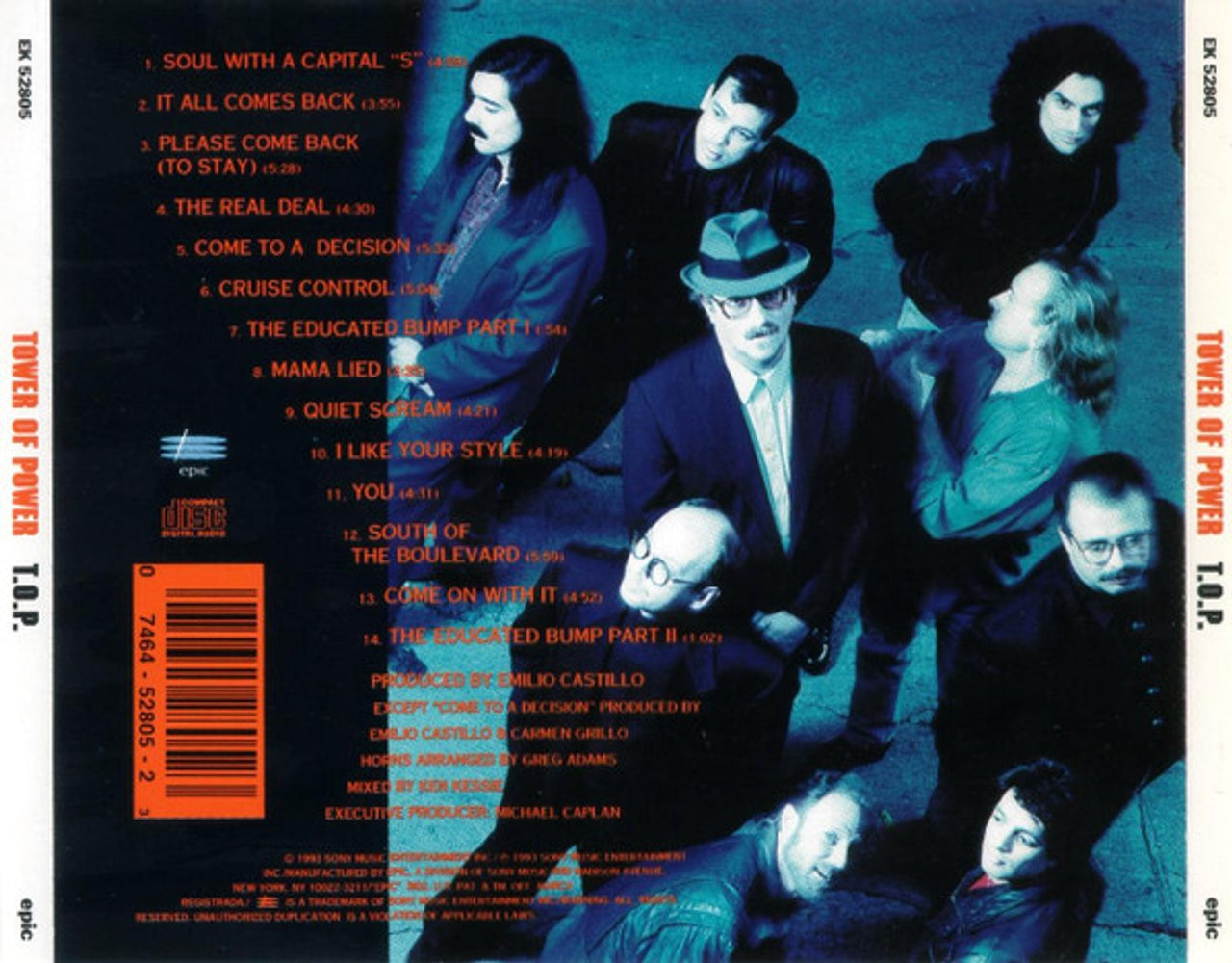 Back Cover: Tower Of Power – T.O.P. CD | Relix