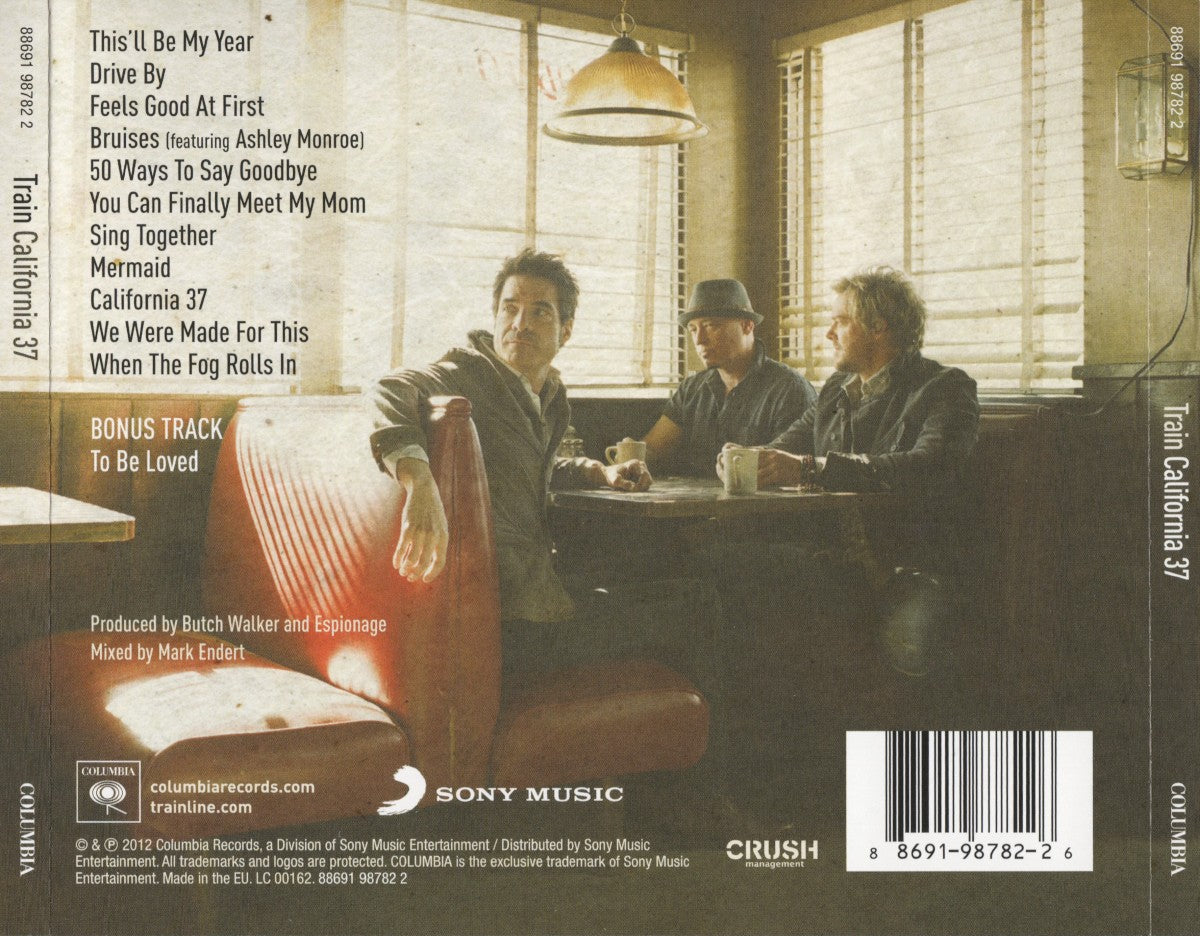 Back Cover: Train – California 37 Vinyl LP | Relix