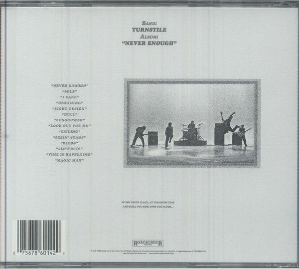 Back Cover: Turnstile – NEVER ENOUGH Vinyl LP | Relix