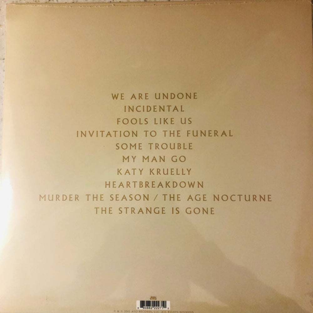 Back Cover: Two Gallants – We Are Undone Vinyl LP | Relix