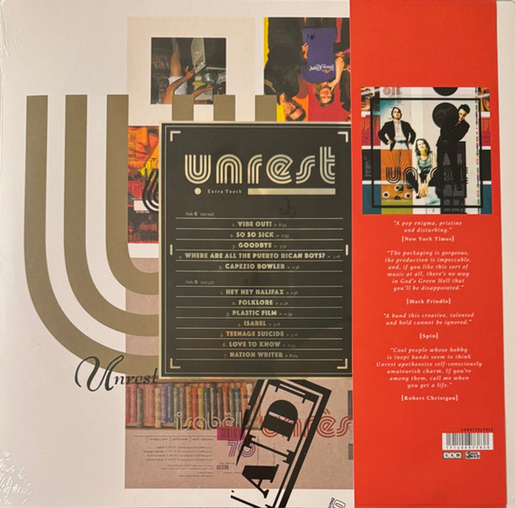 Back Cover: Unrest – Perfect Teeth Vinyl LP | Relix