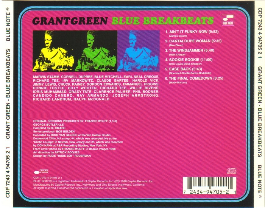 Back Cover: Various Artists – Blue Breakbeats CD | Relix