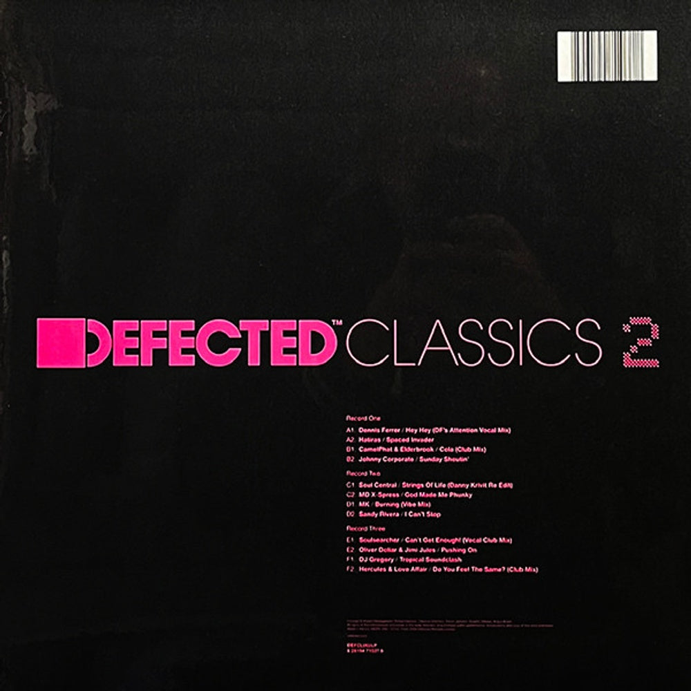 Back Cover: Various Artists – Defected Classics Vol.2 Vinyl LP | Relix