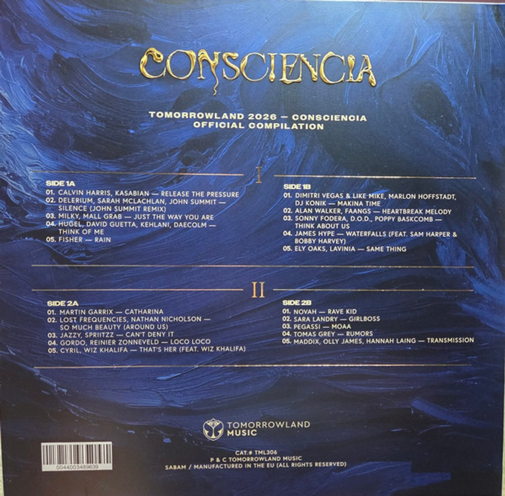 Back Cover: Various Artists – Tomorrowland 2026 - Consciencia - Various Vinyl LP | Relix