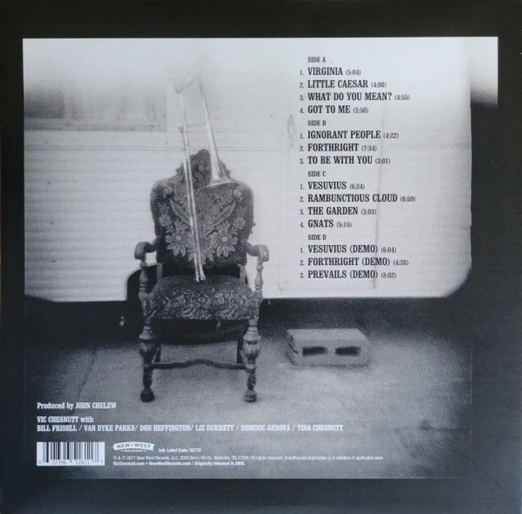 Back Cover: Vic Chesnutt – Ghetto Bells Vinyl LP | Relix