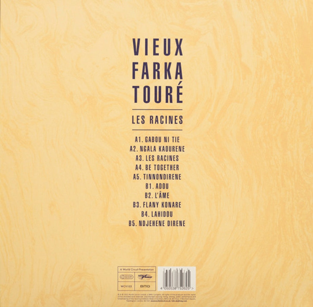 Back Cover: Vieux Toure Farka – Les Racines Vinyl LP | Relix