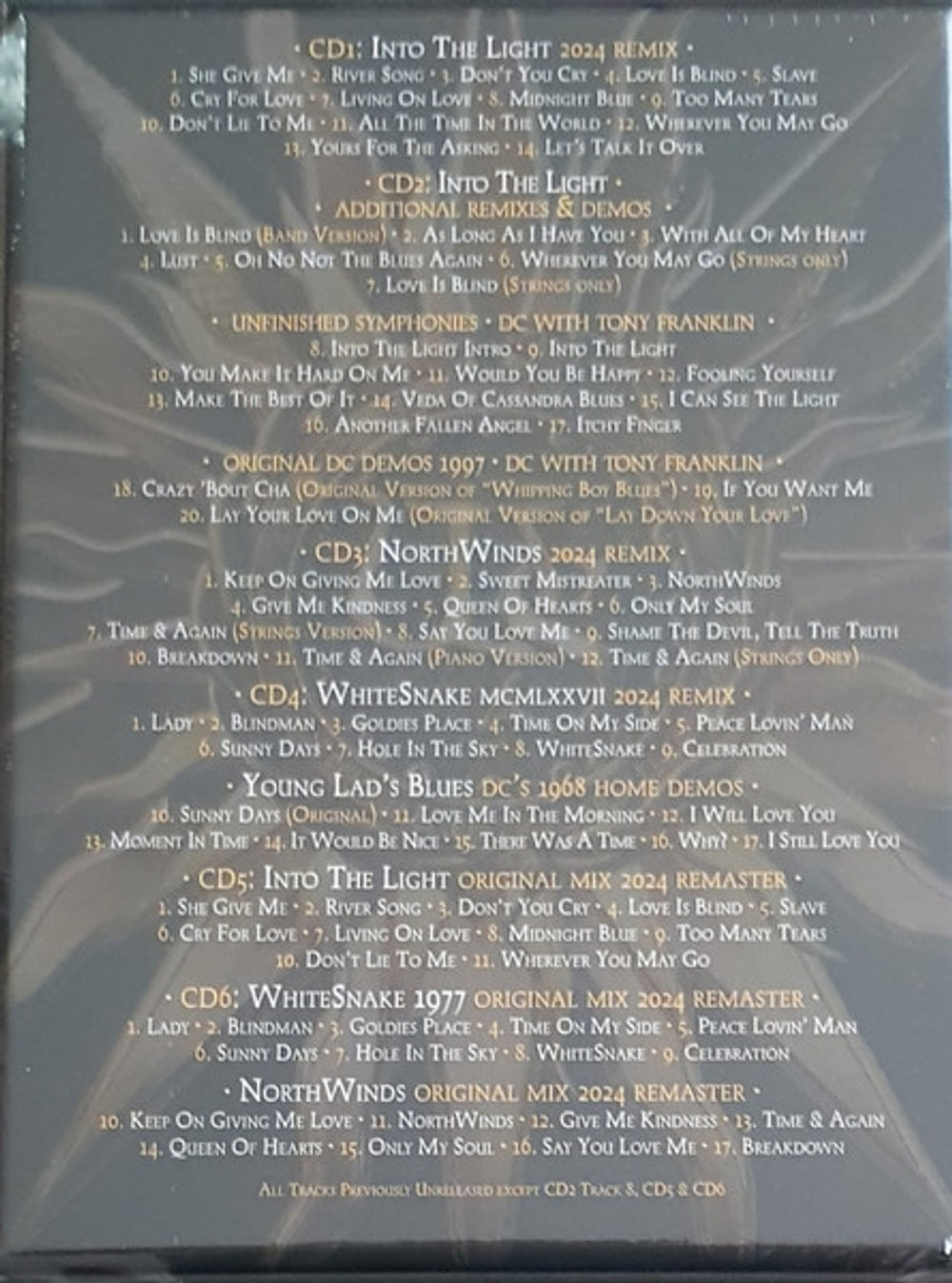 Back Cover: Whitesnake – Into The Light: The Solo Albums CD | Relix