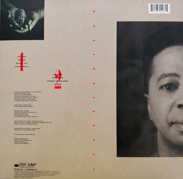 Back Cover: Williams, Tony – Civilization (Blue Note Classic Vinyl Edition) Vinyl LP | Relix