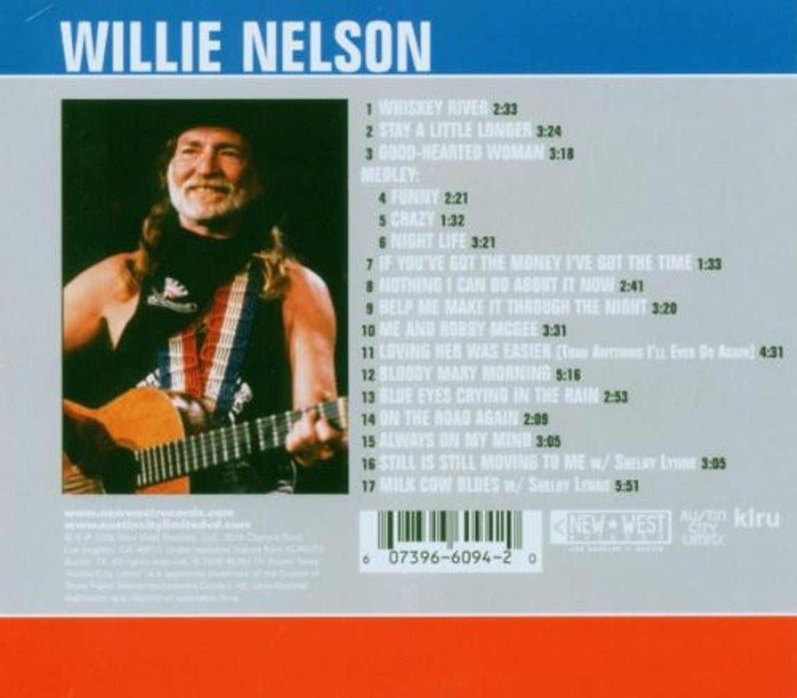 Back Cover: Willie Nelson – Live From Austin Texas (Digipak CD) CD | Relix