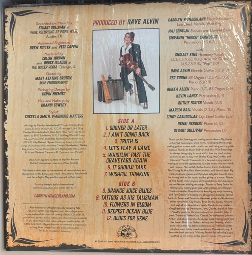 Back Cover: Wonderland, Carolyn – Truth Is Vinyl LP | Relix