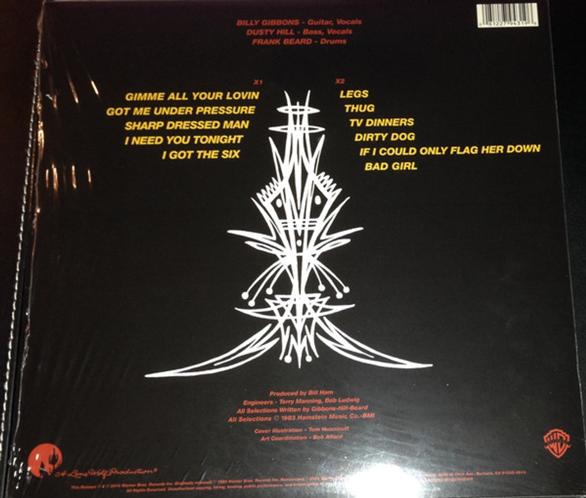 Back Cover: ZZ Top – Eliminator (Rocktober 2016 Exclusive Limited Edition Opaque Red LP Vinyl) Vinyl LP | Relix