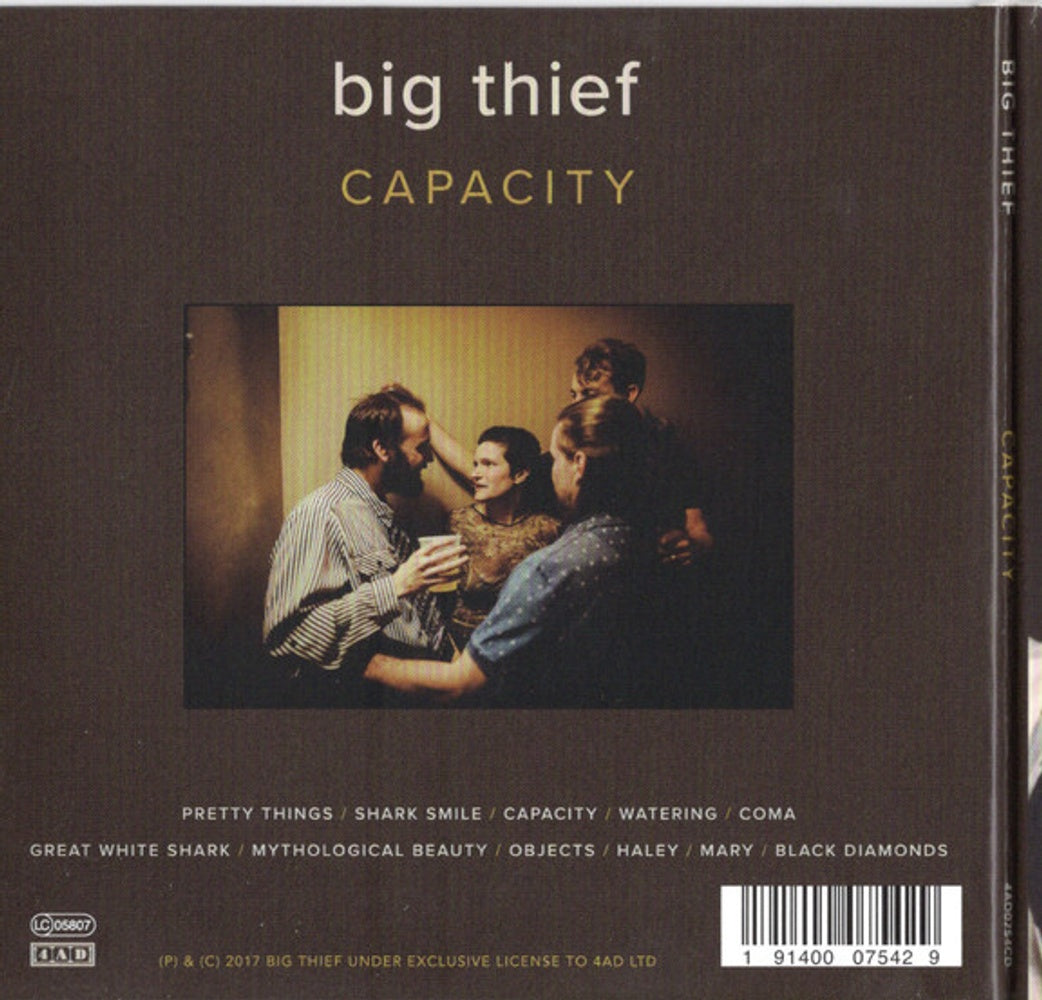 Big Thief – Capacity – Back Cover – Relix – 1042x1000px