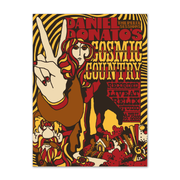 Daniel Donato’s Cosmic Country The Relix Session Red Edition poster featuring vibrant cosmic Western-inspired artwork in red tones