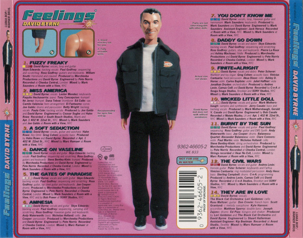 David Byrne – Feelings – Back Cover – Relix – 1200x1200px