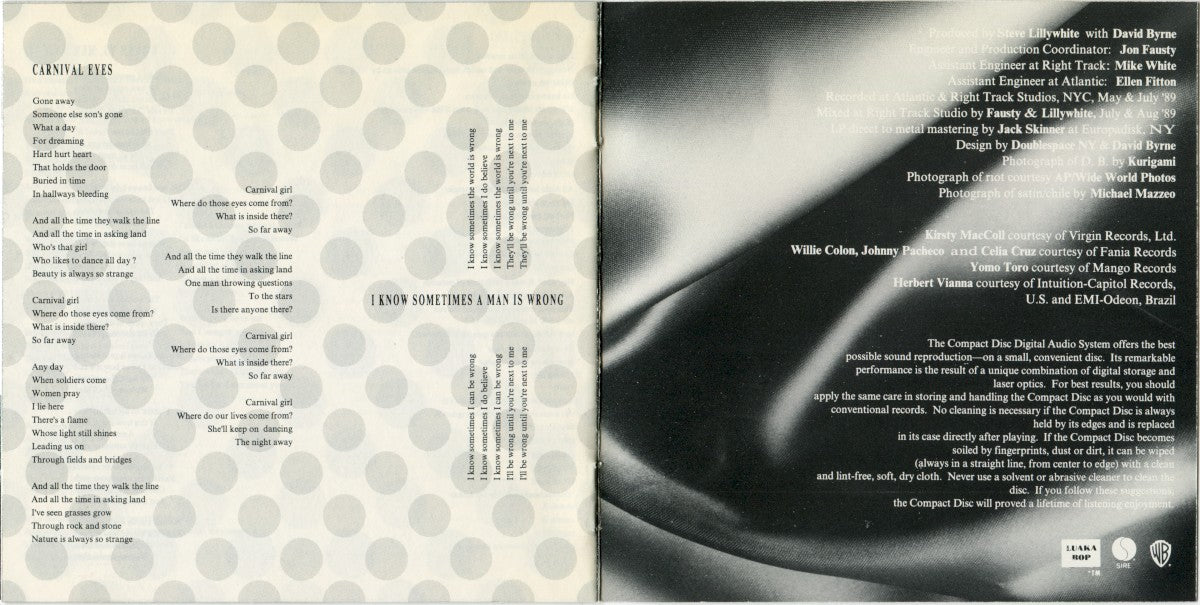 David Byrne – Rei Momo (Import CD) – Gatefold – Relix – 1200x1200px