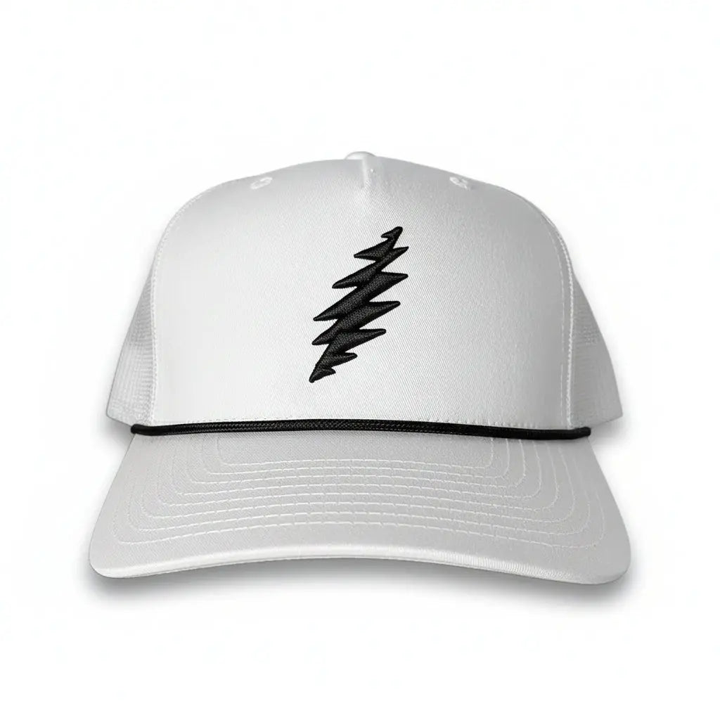 Phil Lesh & Friends | White 3D Bolt Trucker Hat DGE/Rhino Hat {{Shop name}}