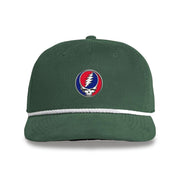 Grateful Dead Embroidered Stealie Cord Rope Cap - Forest