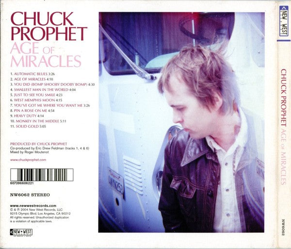 Front Cover 2: Chuck Prophet – Age Of Miracles CD | Relix