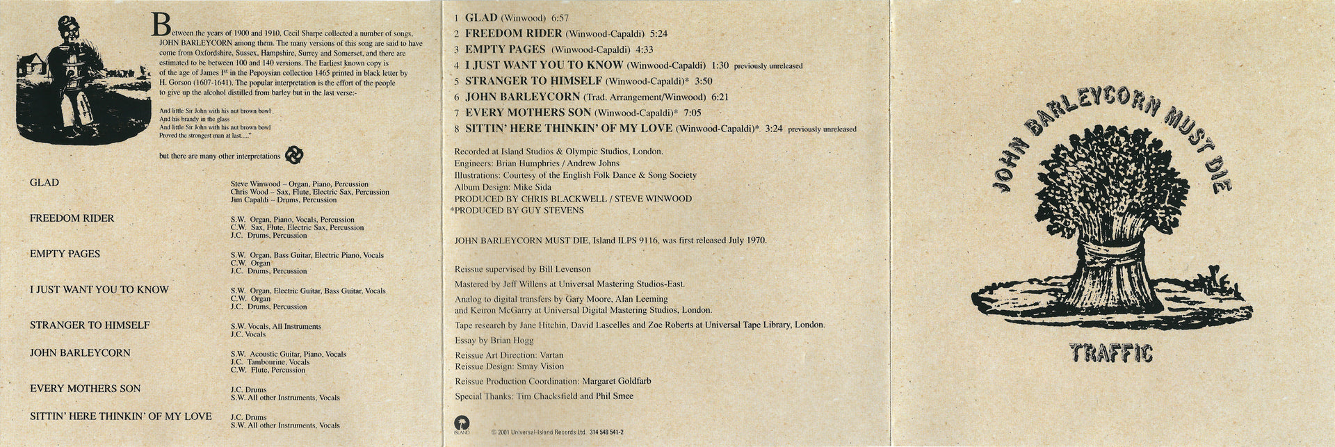 Front Cover 2: Traffic – John Barleycorn Must Die CD | Relix