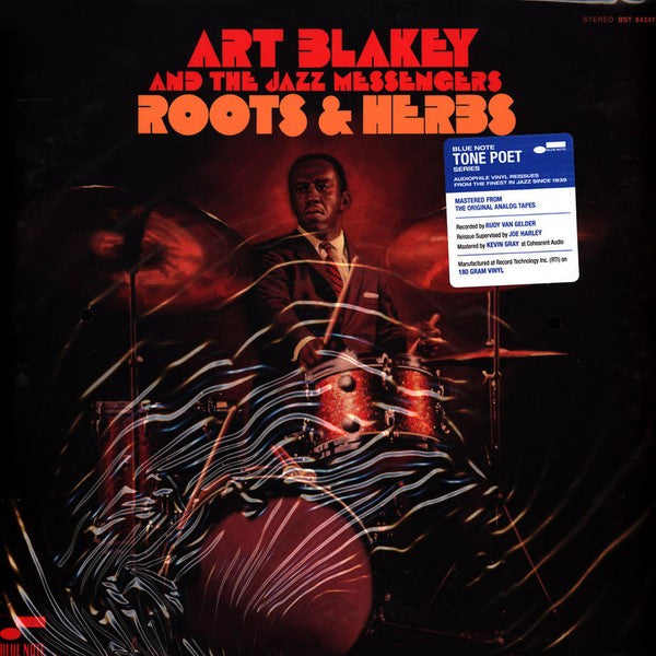 Front Cover: Art Blakey & The Jazz Messengers – Roots And Herbs (Blue Note Tone Poet Series LP Vinyl) Vinyl LP | Relix