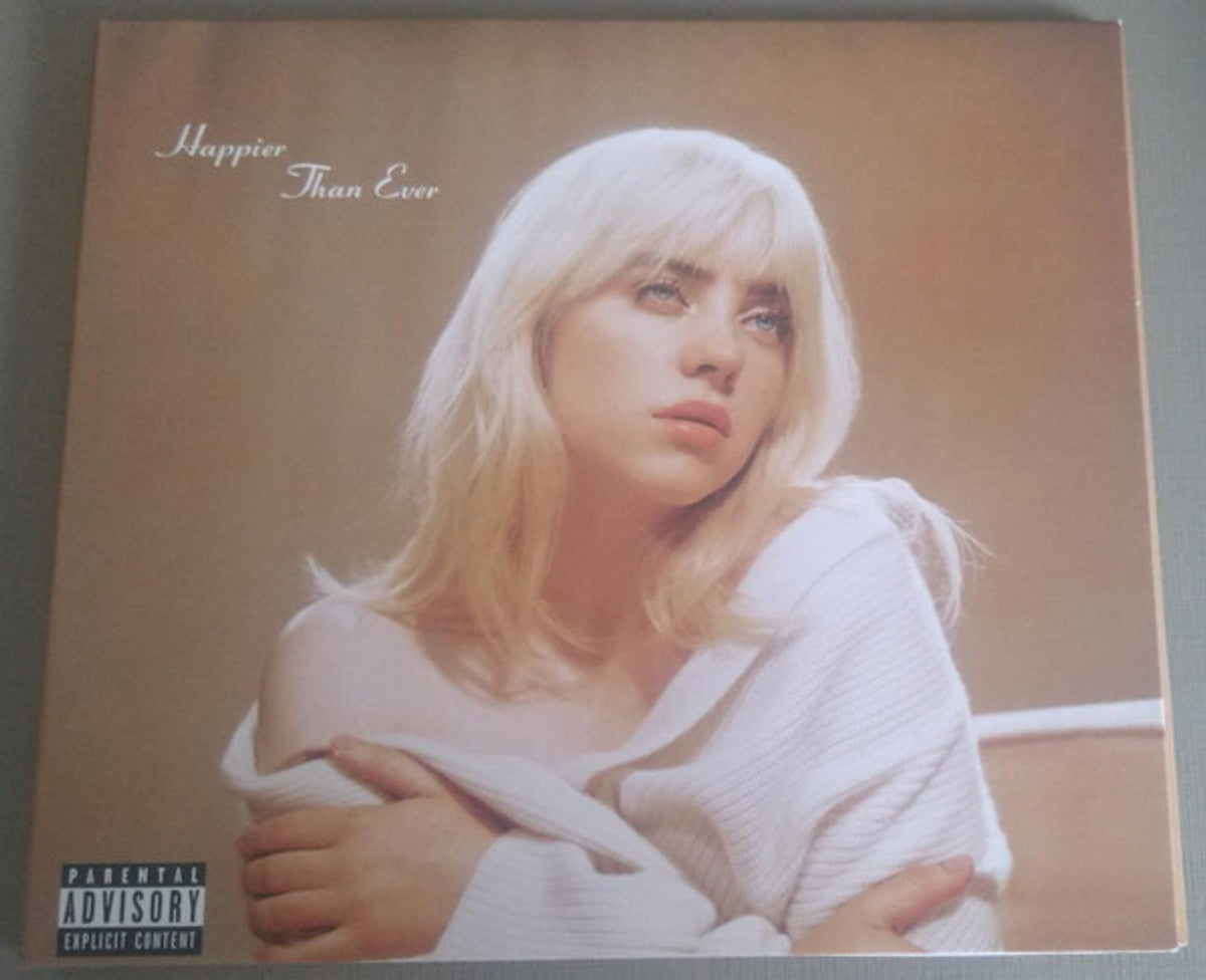 Front Cover: Billie Eilish – Happier Than Ever (CD) CD | Relix