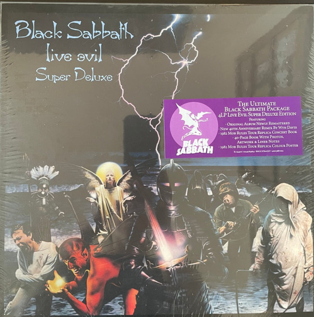 Front Cover: Black Sabbath – Live Evil: 40th Anniversary (Super Deluxe LP Box Set) Vinyl LP | Relix