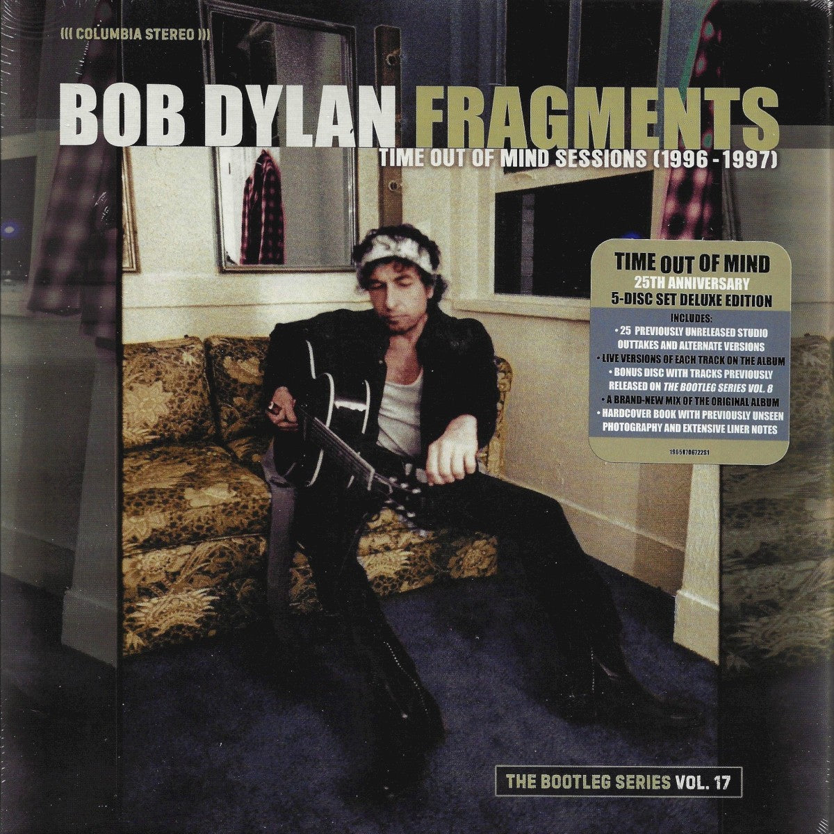Front Cover: Bob Dylan – Fragments – Time Out of Mind Sessions (1996-1997): The Bootleg Series Vol. 17 (Deluxe CD Box Set) CD | Relix