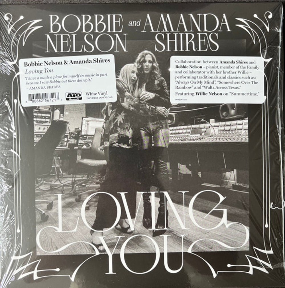 Front Cover: Bobbie Nelson & Amanda Shires – Loving You (Opaque White LP Vinyl) Vinyl LP | Relix