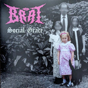Front Cover: Brat – Social Grace (White w/ Pink Splatter LP Vinyl) Vinyl LP | Relix