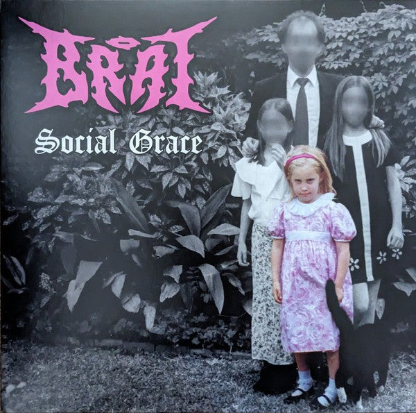 Front Cover: Brat – Social Grace (White w/ Pink Splatter LP Vinyl) Vinyl LP | Relix