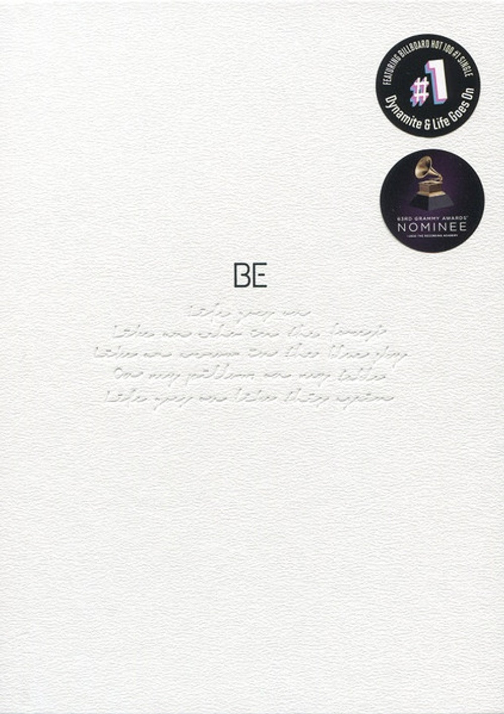 Front Cover: BTS – Be (Essential Edition CD) CD | Relix