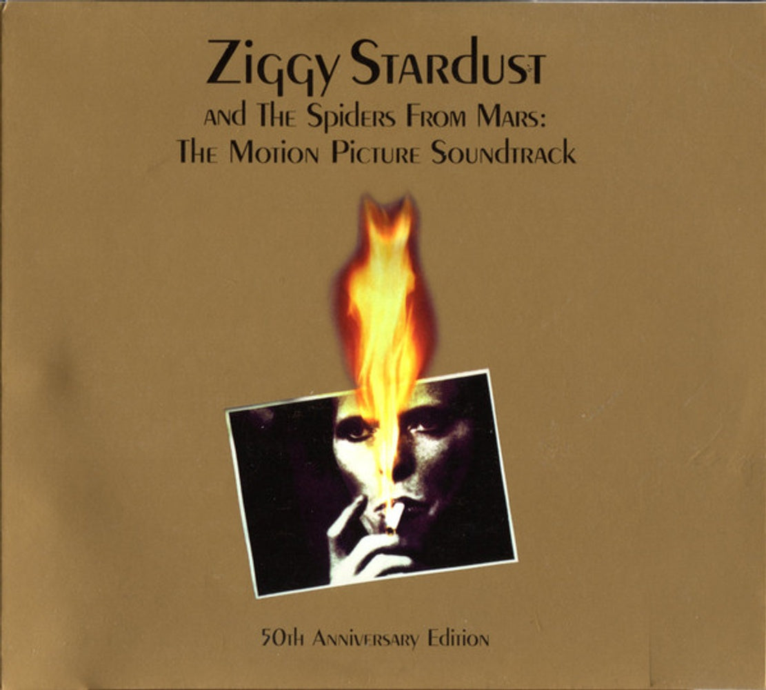 Front Cover: David Bowie – Ziggy Stardust and The Spiders From Mars: The Motion Picture Soundtrack: 50th Anniversary CD | Relix