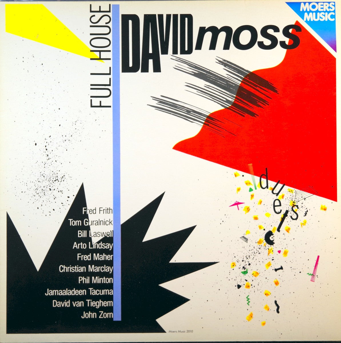 Front Cover: David Moss – Full House CD | Relix