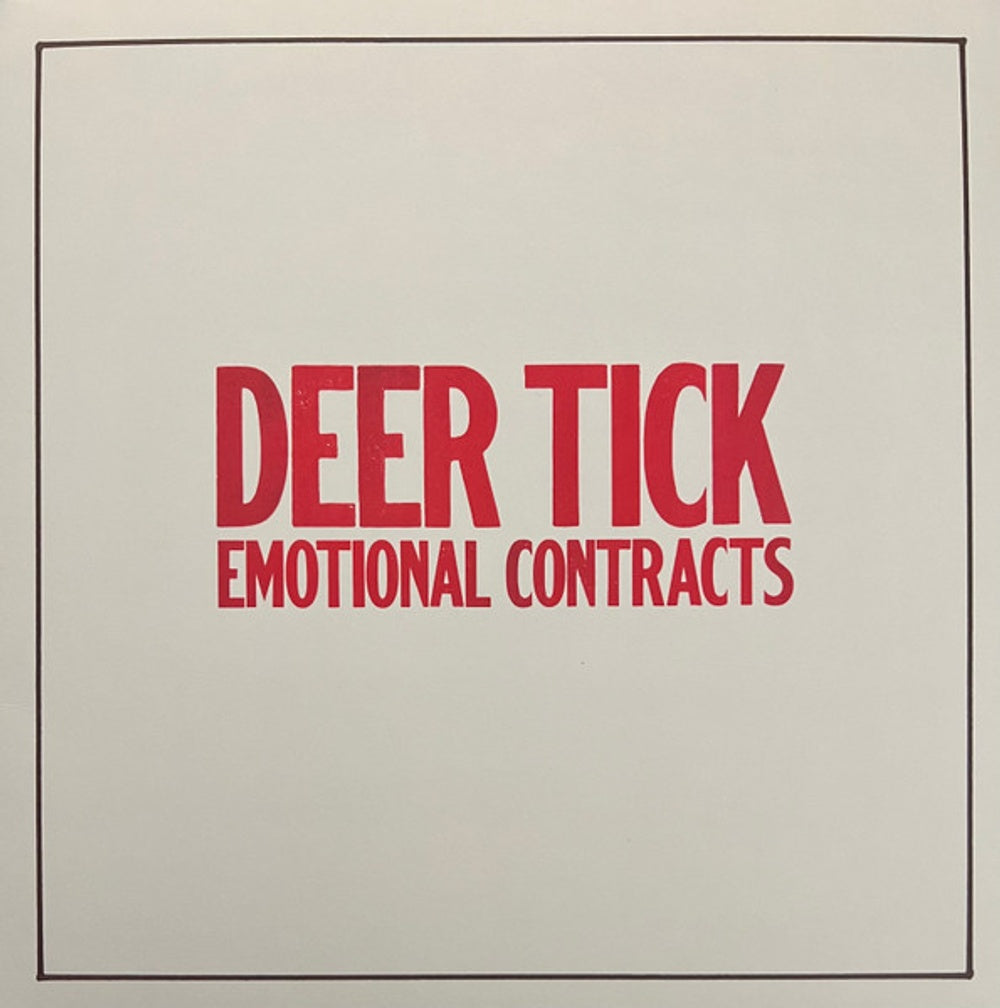 Front Cover: Deer Tick – Emotional Contracts (Opaque Red LP Vinyl) Vinyl LP | Relix