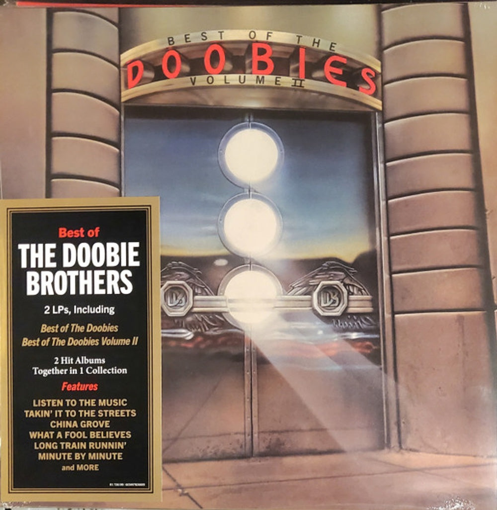 Front Cover: Dooble Brothers – Best Of The Doobies: Volumes 1 & 2 Vinyl LP | Relix