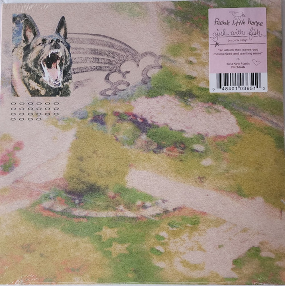 Front Cover: feeble little horse – Girl with Fish (Opaque Pink LP Vinyl) Vinyl LP | Relix